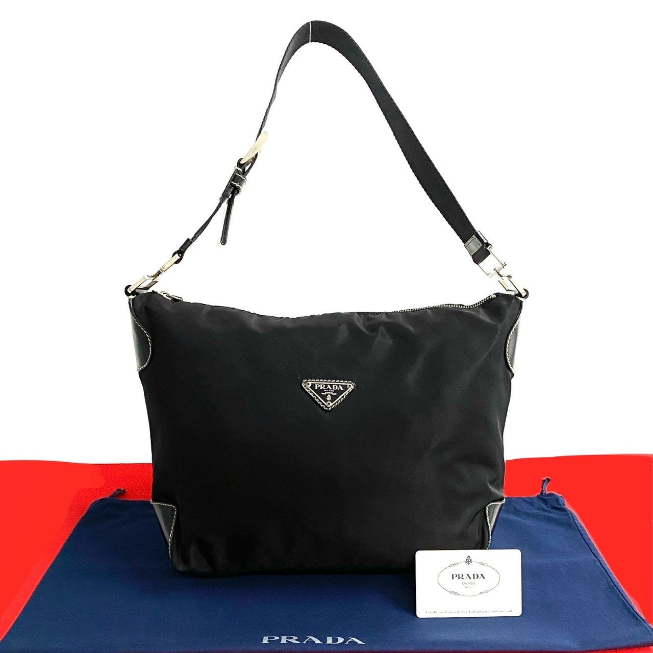 PRADA Shoulder Bag Nylon black