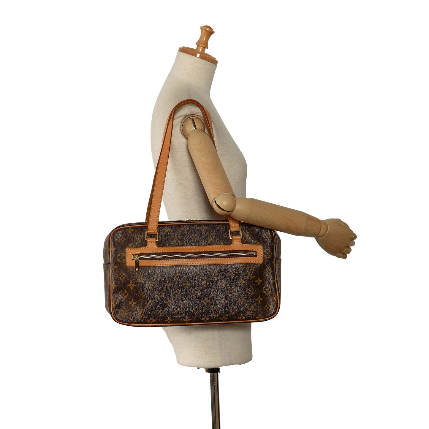 Brown Louis Vuitton Monogram Cite MM Shoulder Bag