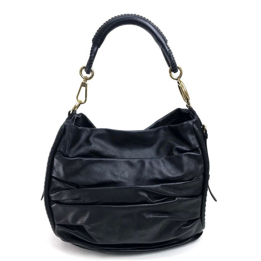 Christian Dior Shoulder Bag lambskin Black (matte) Hobo Shoulder Bag Women Used