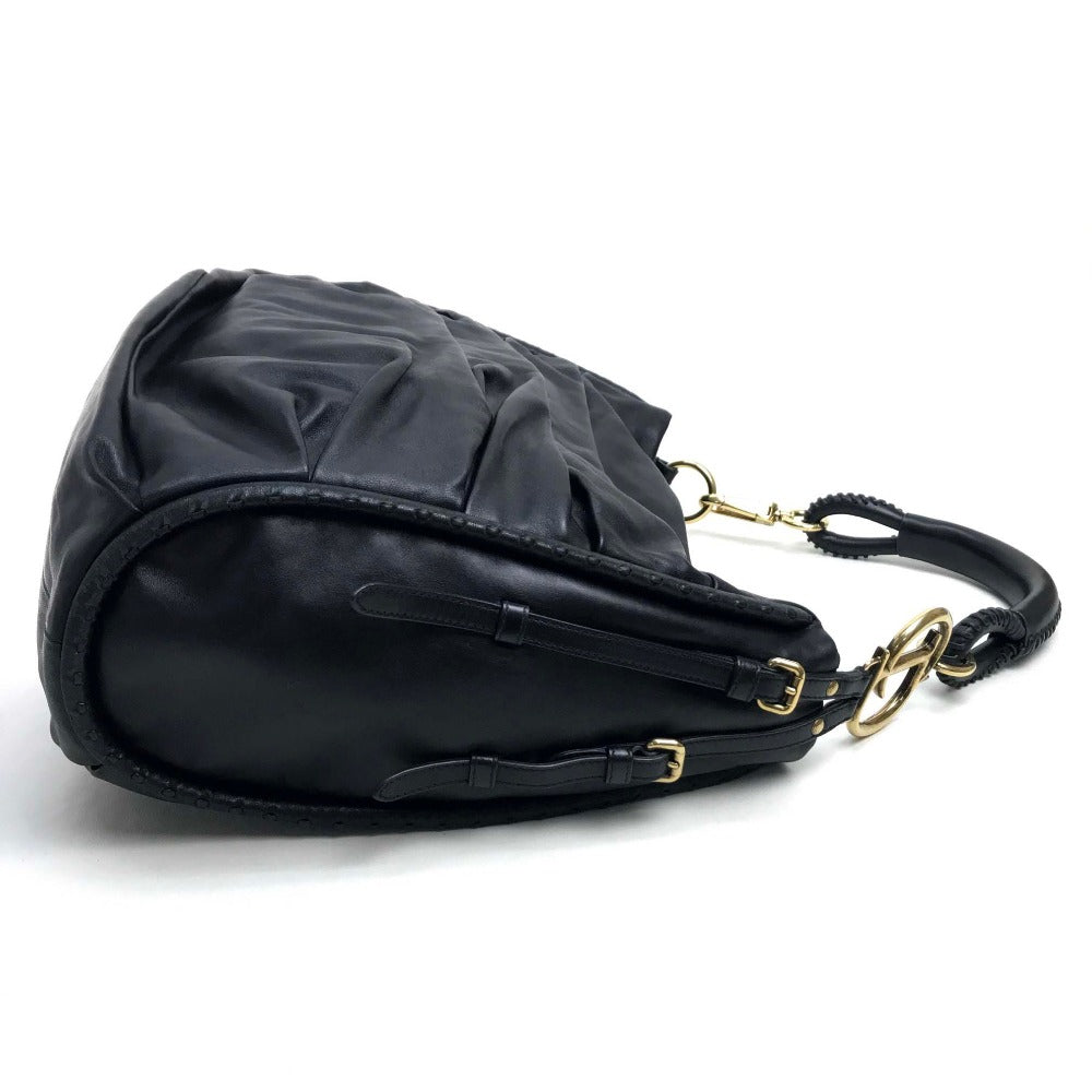 Christian Dior Shoulder Bag lambskin Black (matte) Hobo Shoulder Bag Women Used