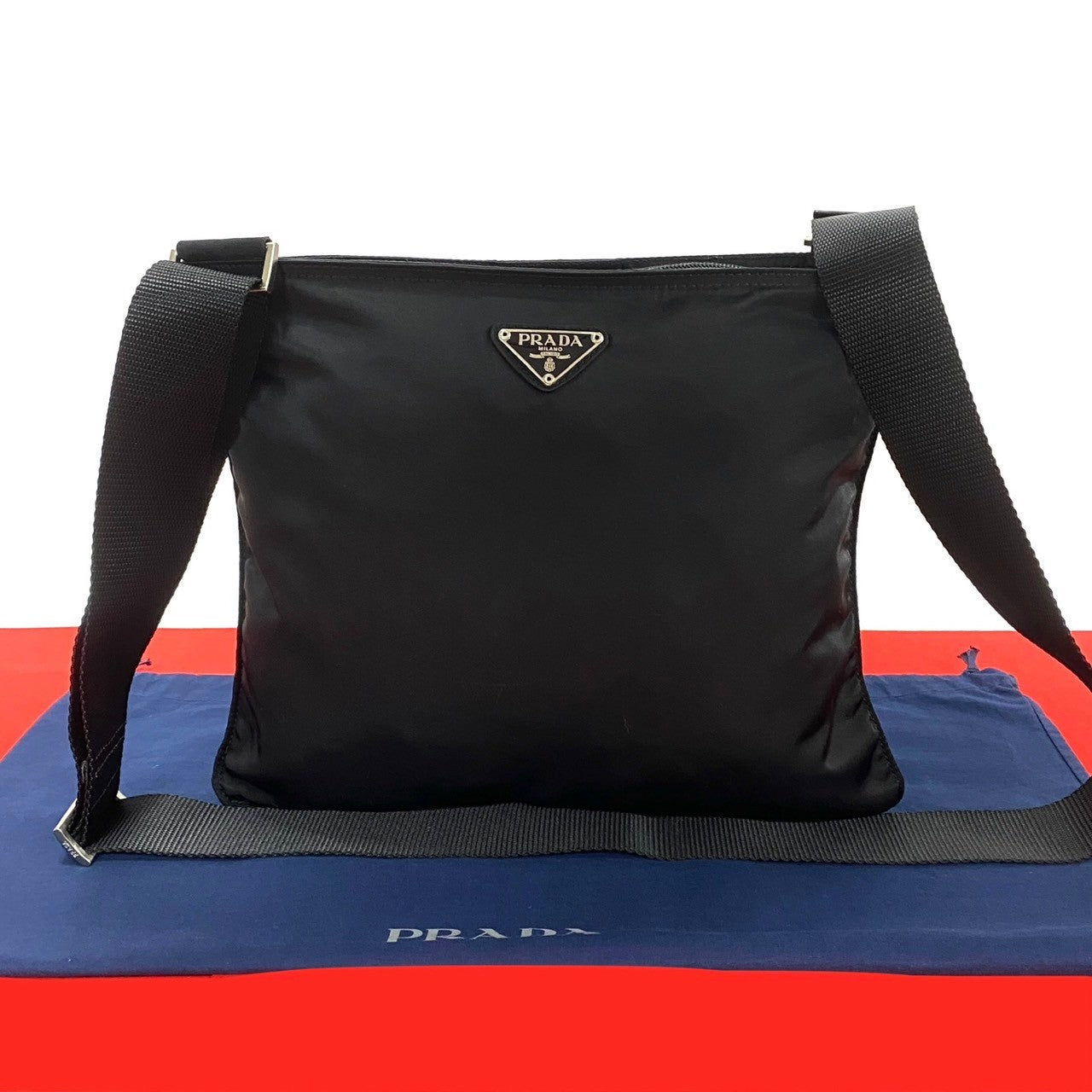 PRADA Shoulder Bag Nylon black