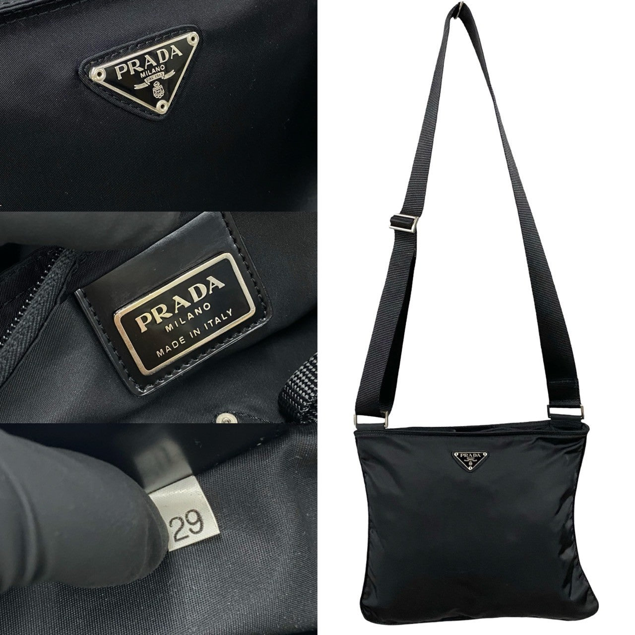 PRADA Shoulder Bag Nylon black