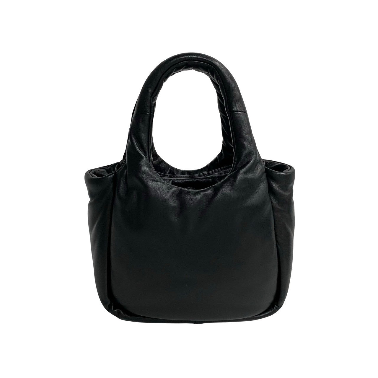 PRADA Shoulder Bag leather black Soft padding