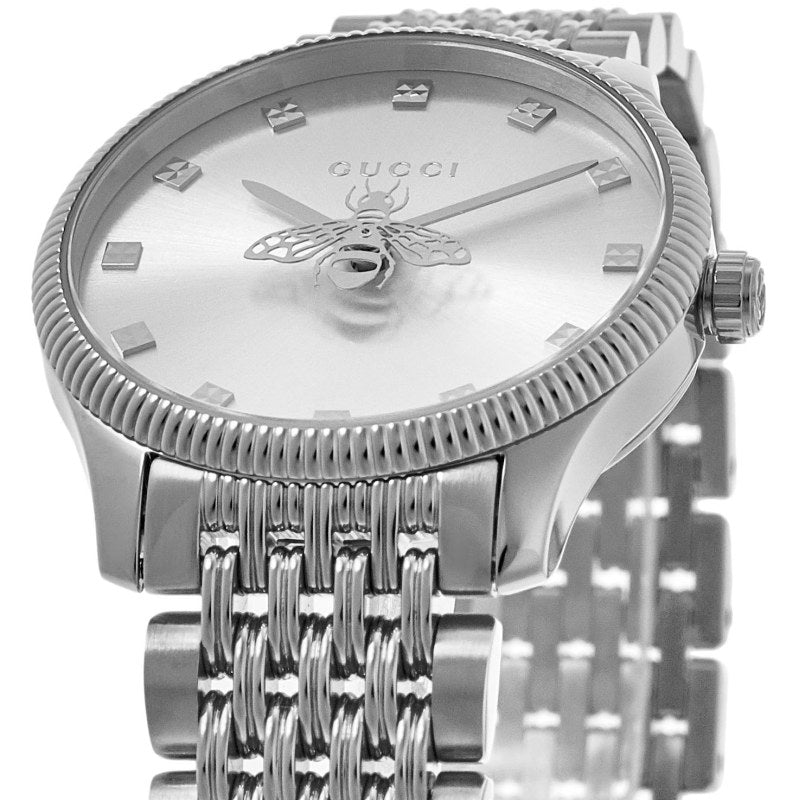 Gucci G-Timeless Silver Dial Stainless Steel Women's Watch YA1265019