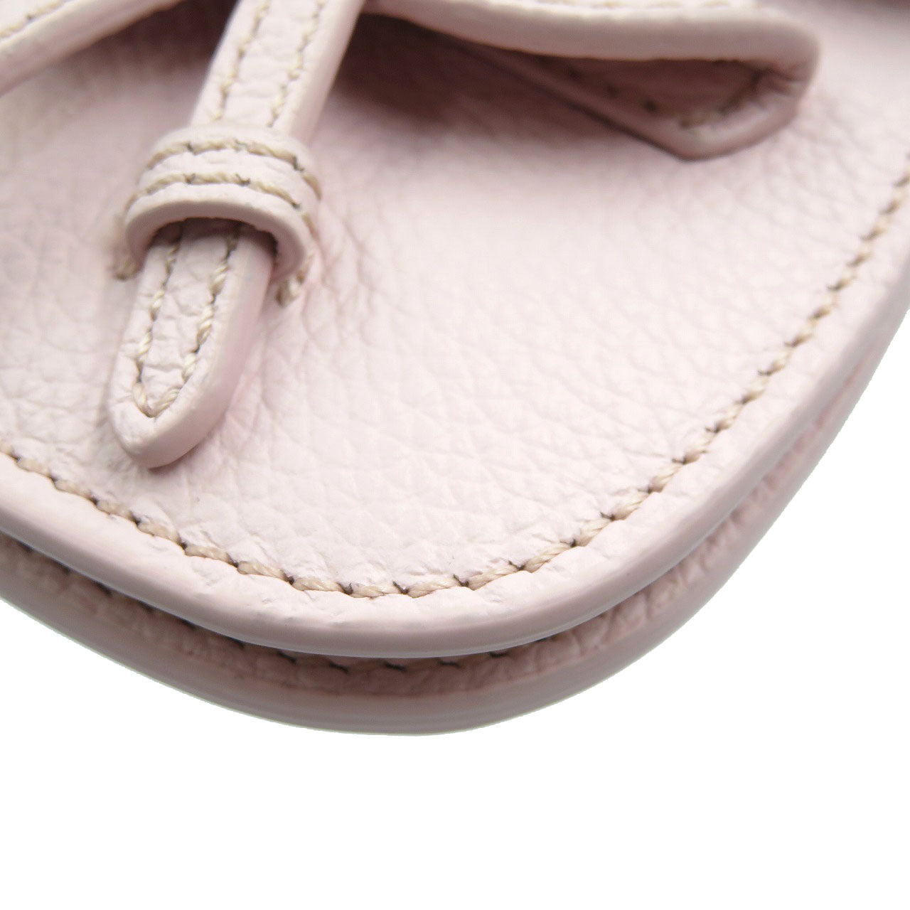 Christian Dior key ring leather pink