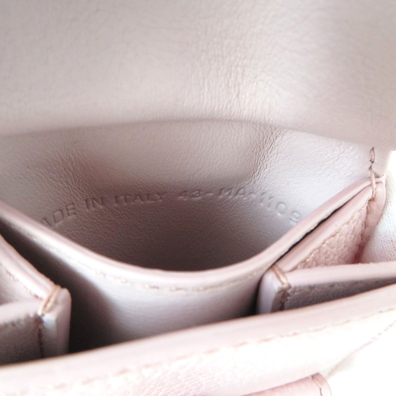Christian Dior key ring leather pink