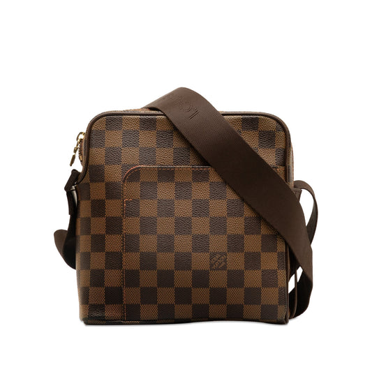 Brown Louis Vuitton Damier Ebene Olav PM Crossbody Bag