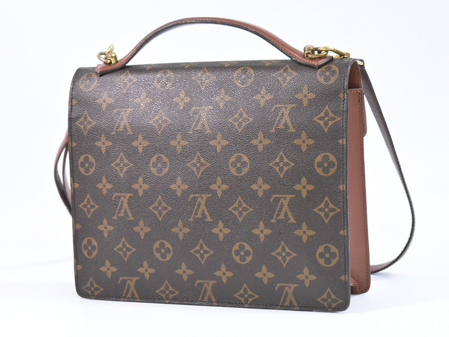 Louis Vuitton Monceau  Canvas Shoulder Bag ()