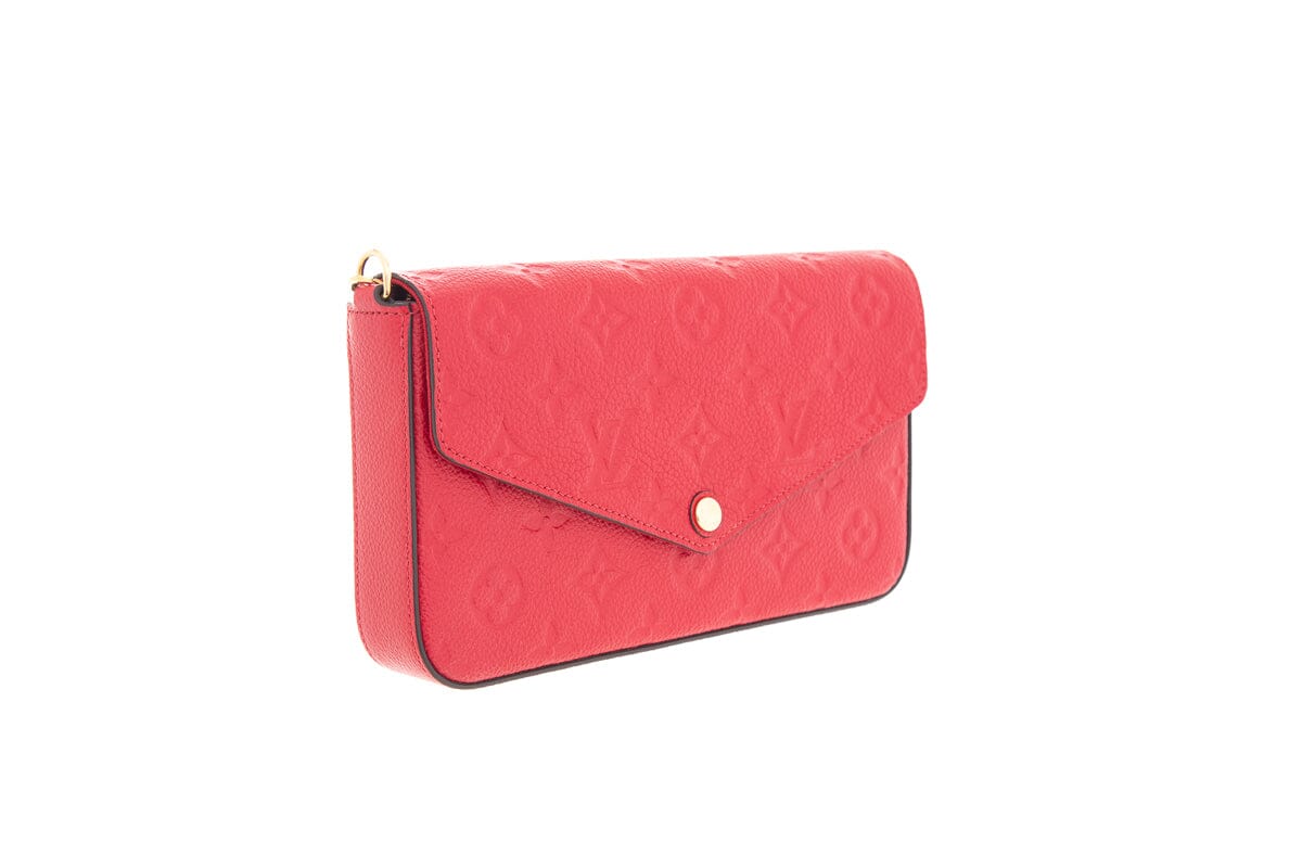 Louis Vuitton Red Empreinte Pochette Crossbody