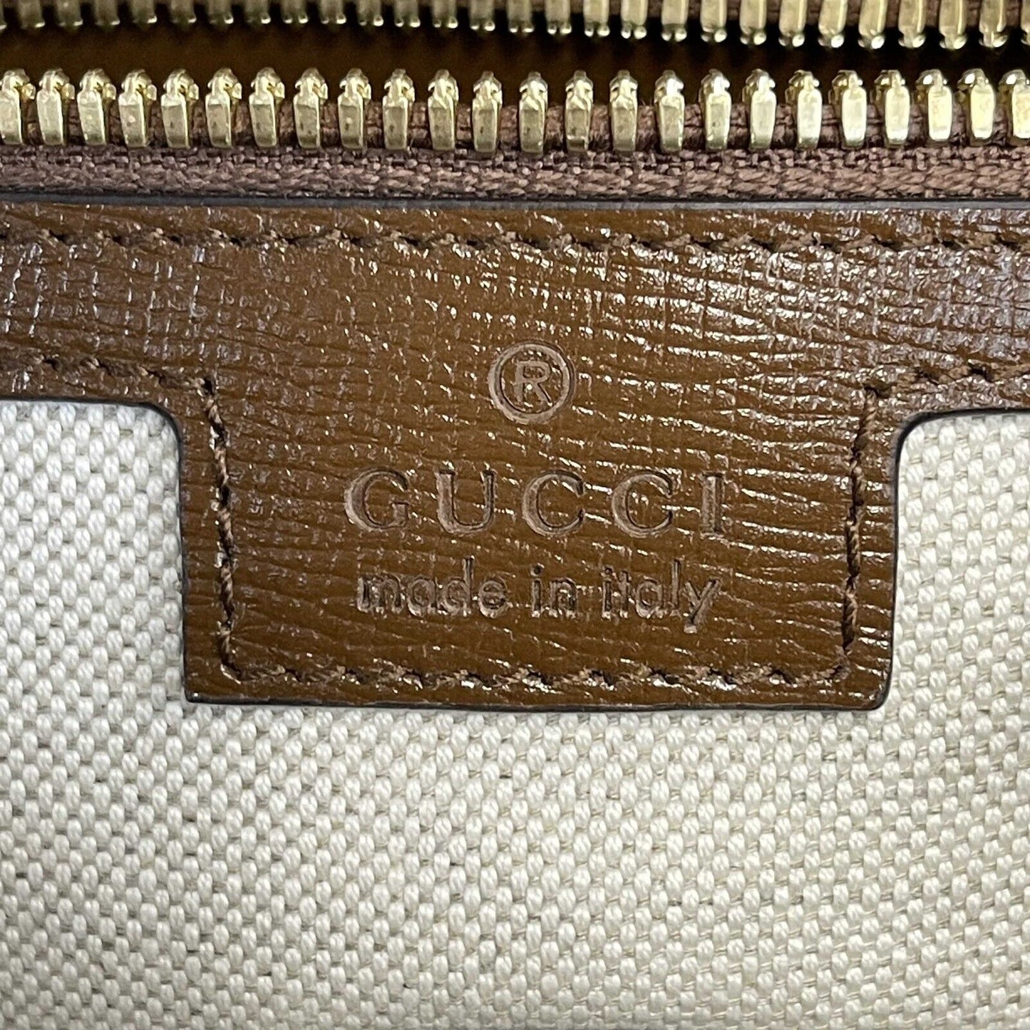 GUCCI - NEW Backpack With Interlocking G - Beige / Brown Monogram Backpack