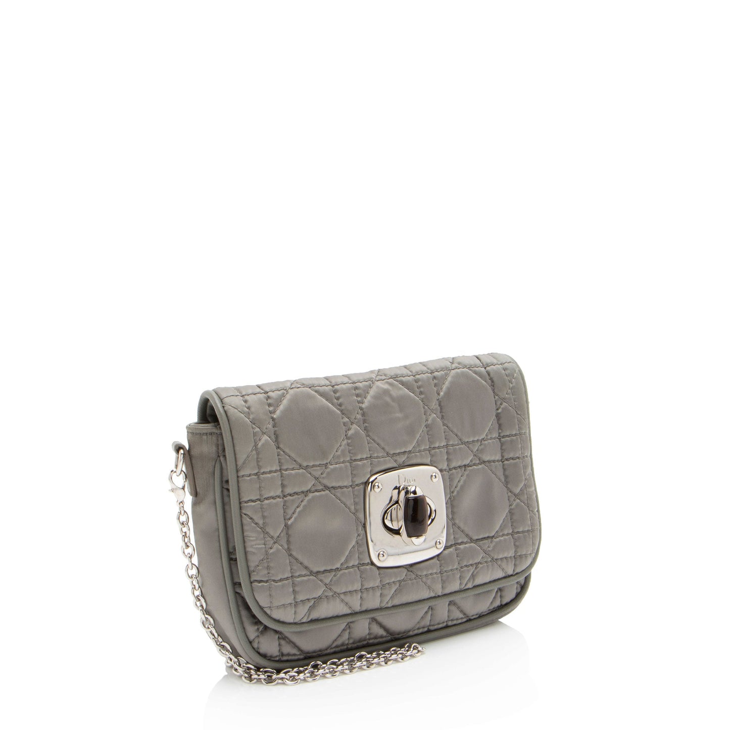 Dior Metallic Cannage Nylon Charming Lock Crossbody