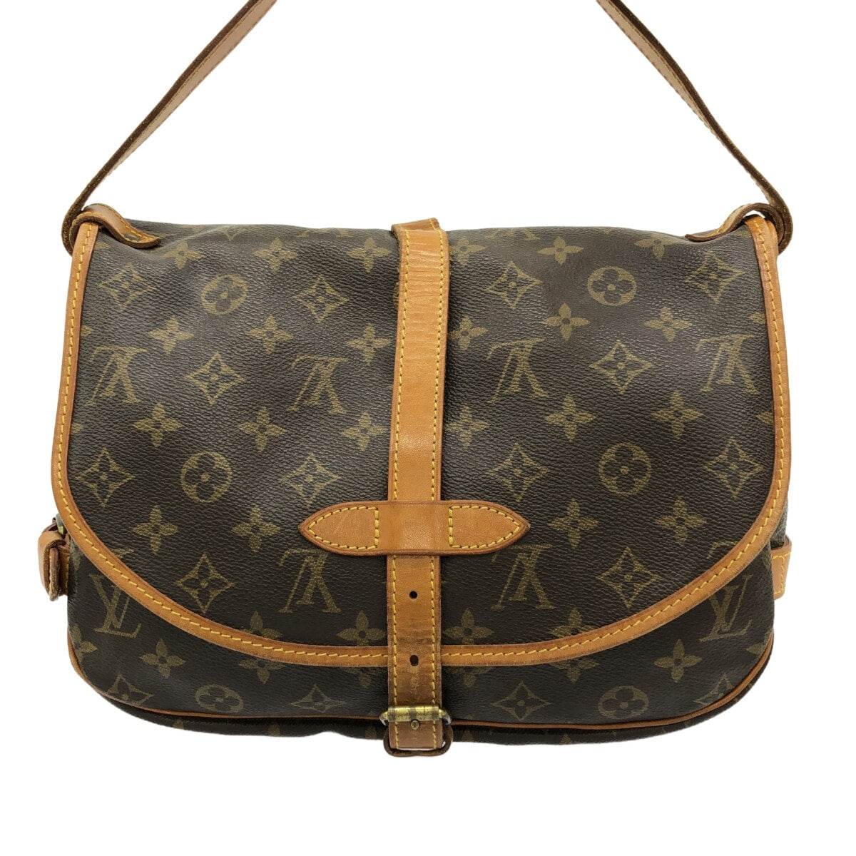 Louis Vuitton Saumur 30  Canvas Shoulder Bag ()