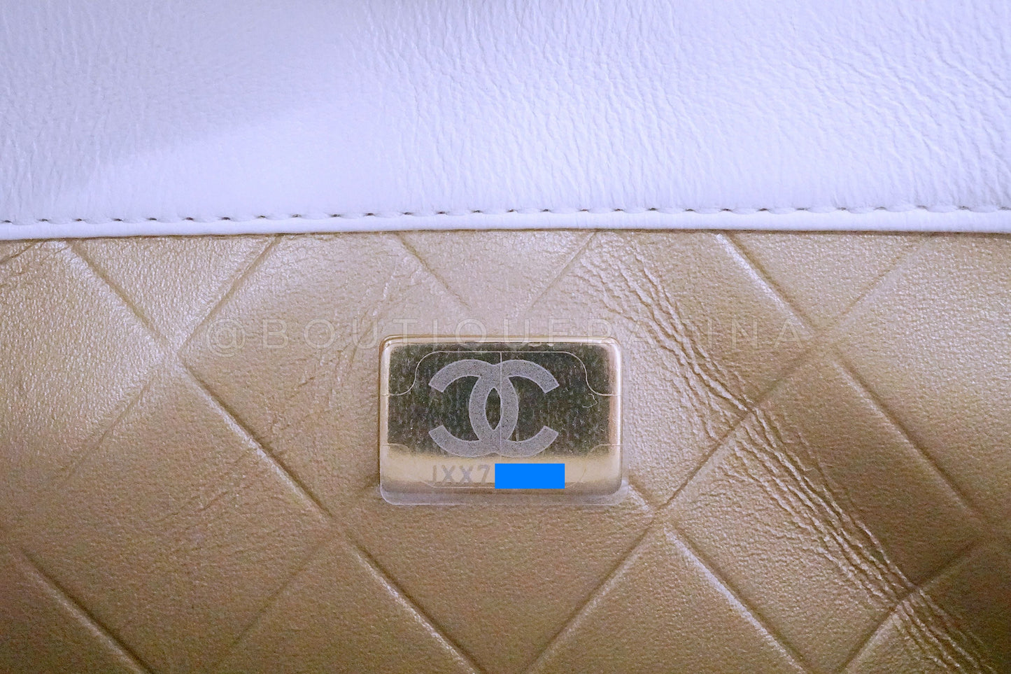 22C Chanel Limited White Charms Small Mini Cruise Flap Bag