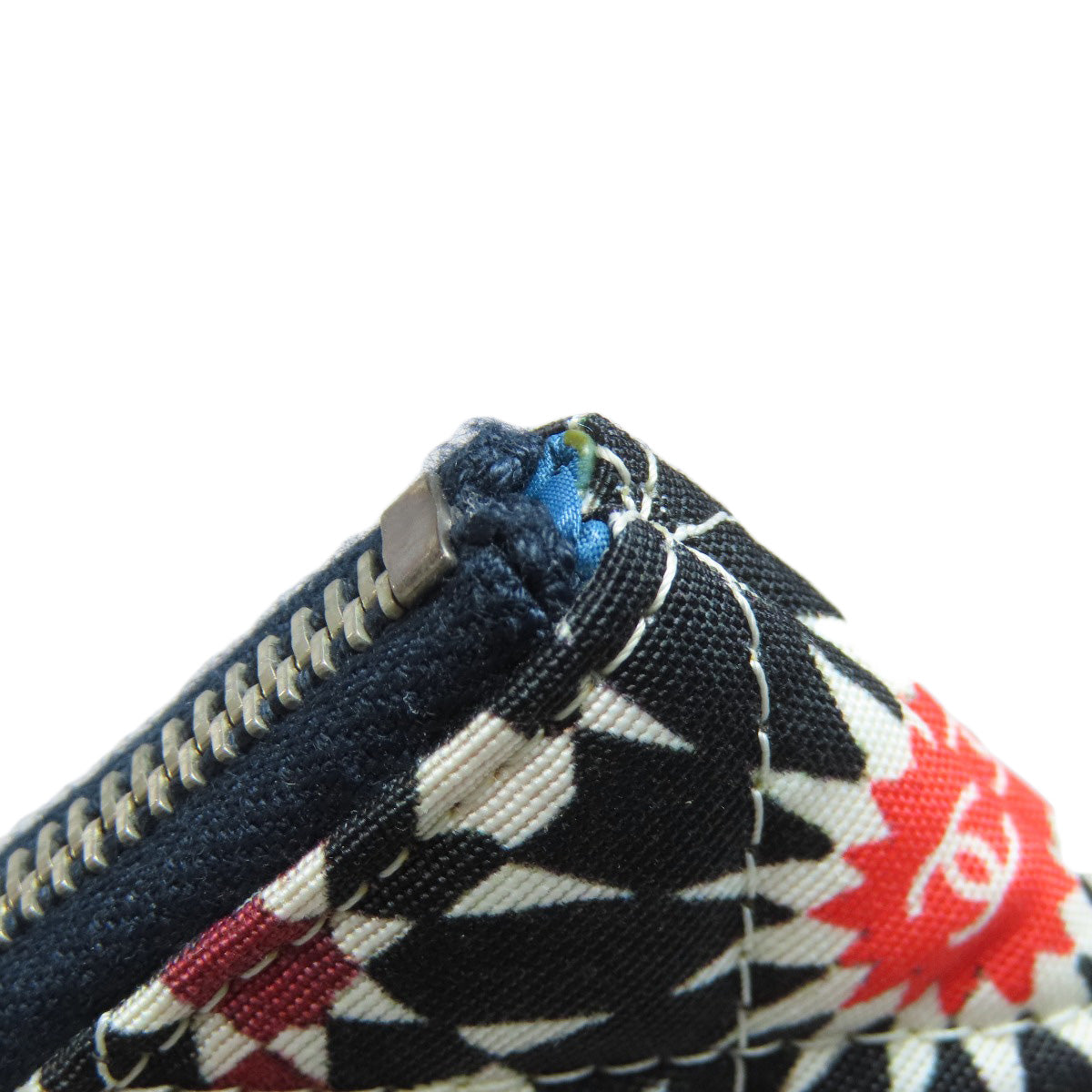 CHANEL Clutch bag quilting black Matelasse Flower Pattern Pouch Women Used