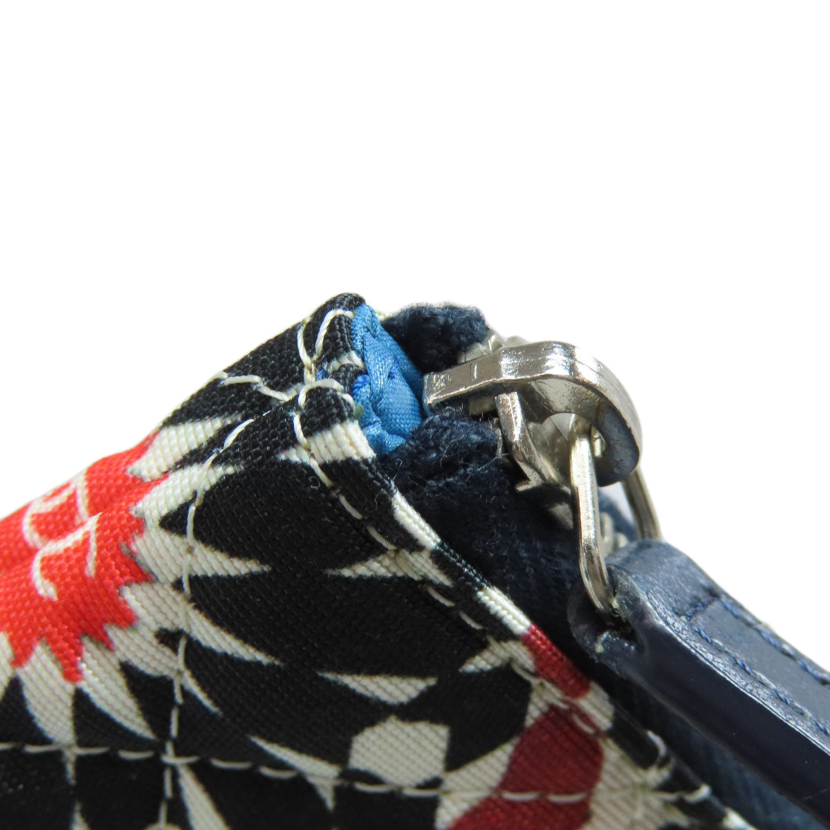 CHANEL Clutch bag quilting black Matelasse Flower Pattern Pouch Women Used