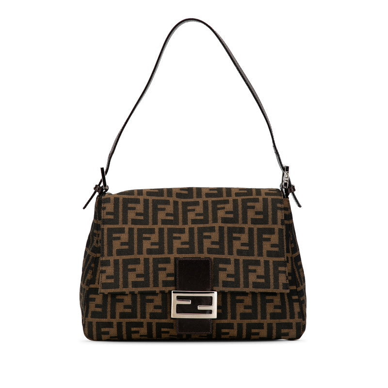 FY ZUCKA MANMABACKET HANDBACK 26325 Brown canvas leather ladies FENDI