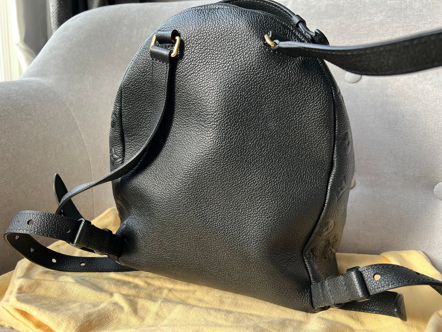 Louis Vuitton Sarbonne Backpack Black Empreinte