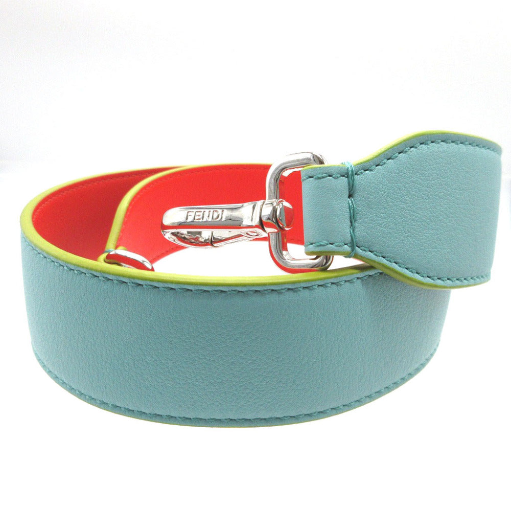 FENDI Shoulder strap leather light blue