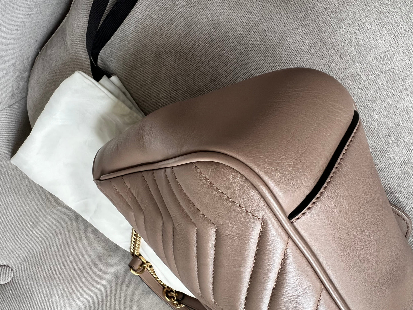 Gucci GG Dusty Pink Marmont Medium Shoulder Bag