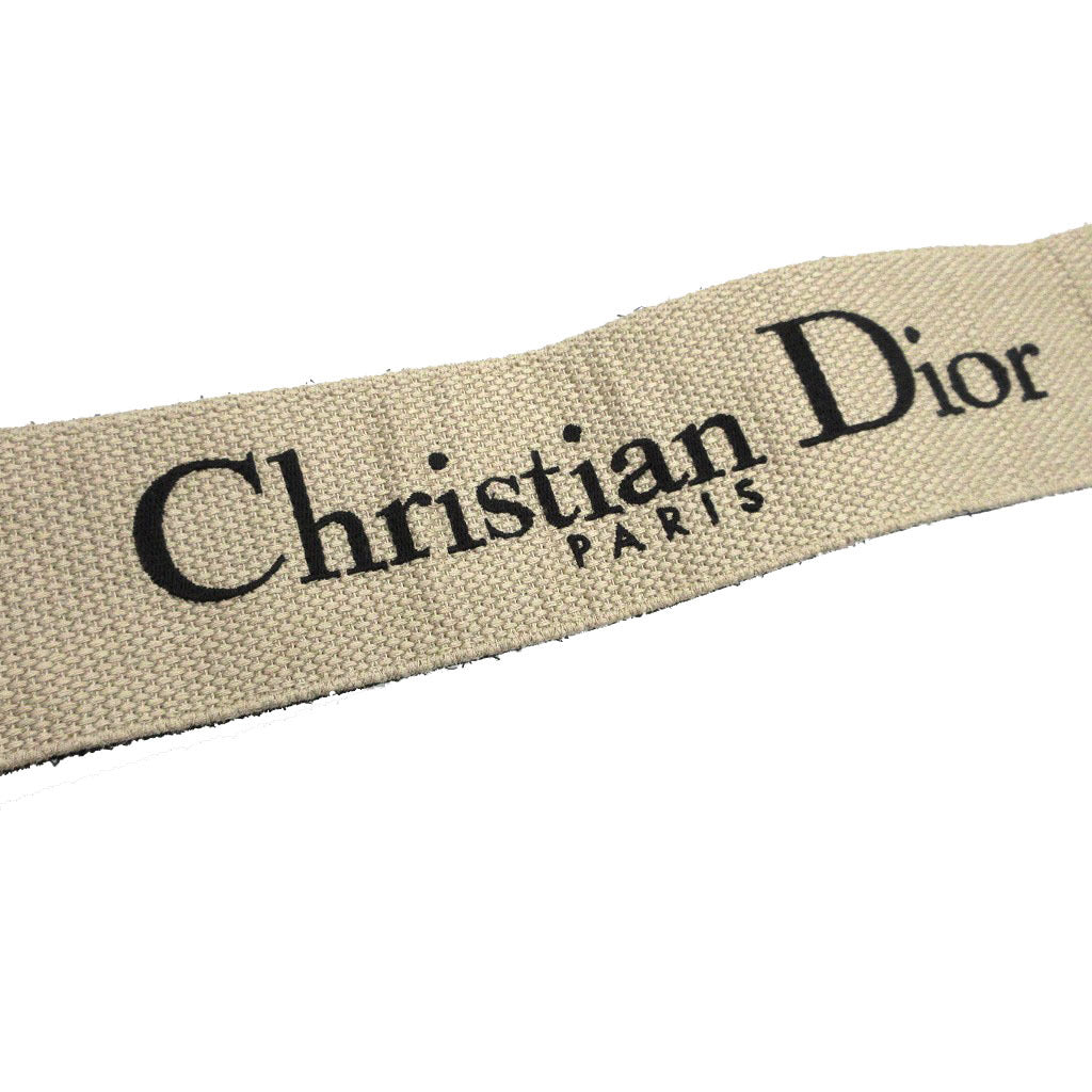 Christian Dior Shoulder strap Canvas, Leather black