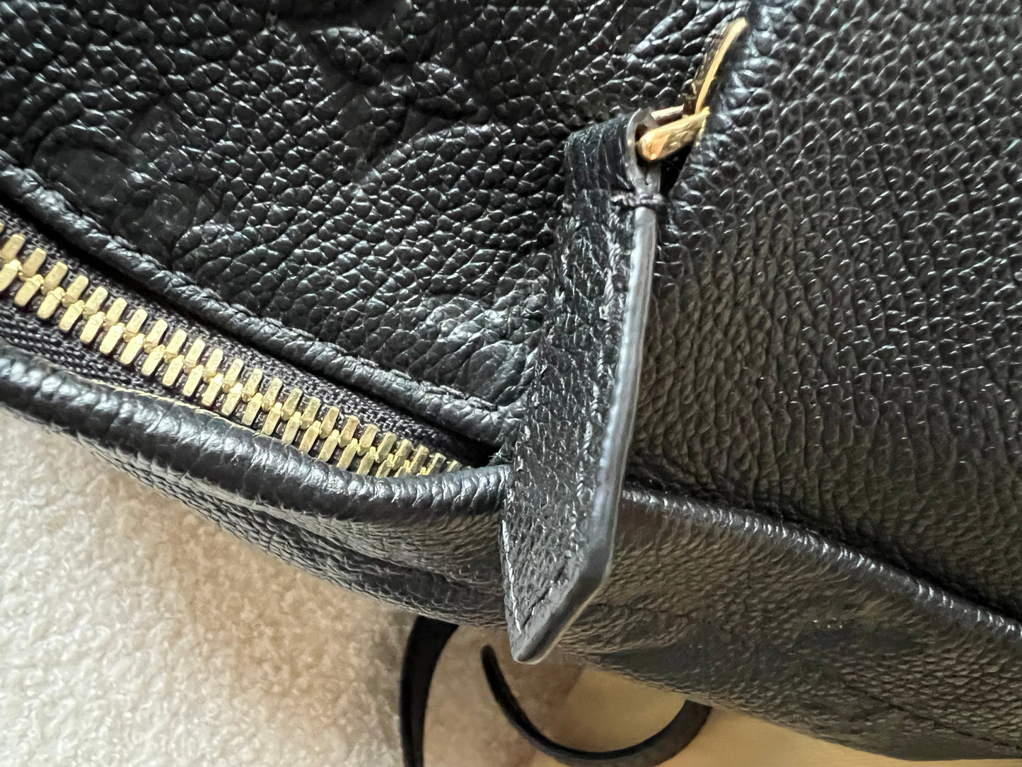 Louis Vuitton Sarbonne Backpack Black Empreinte