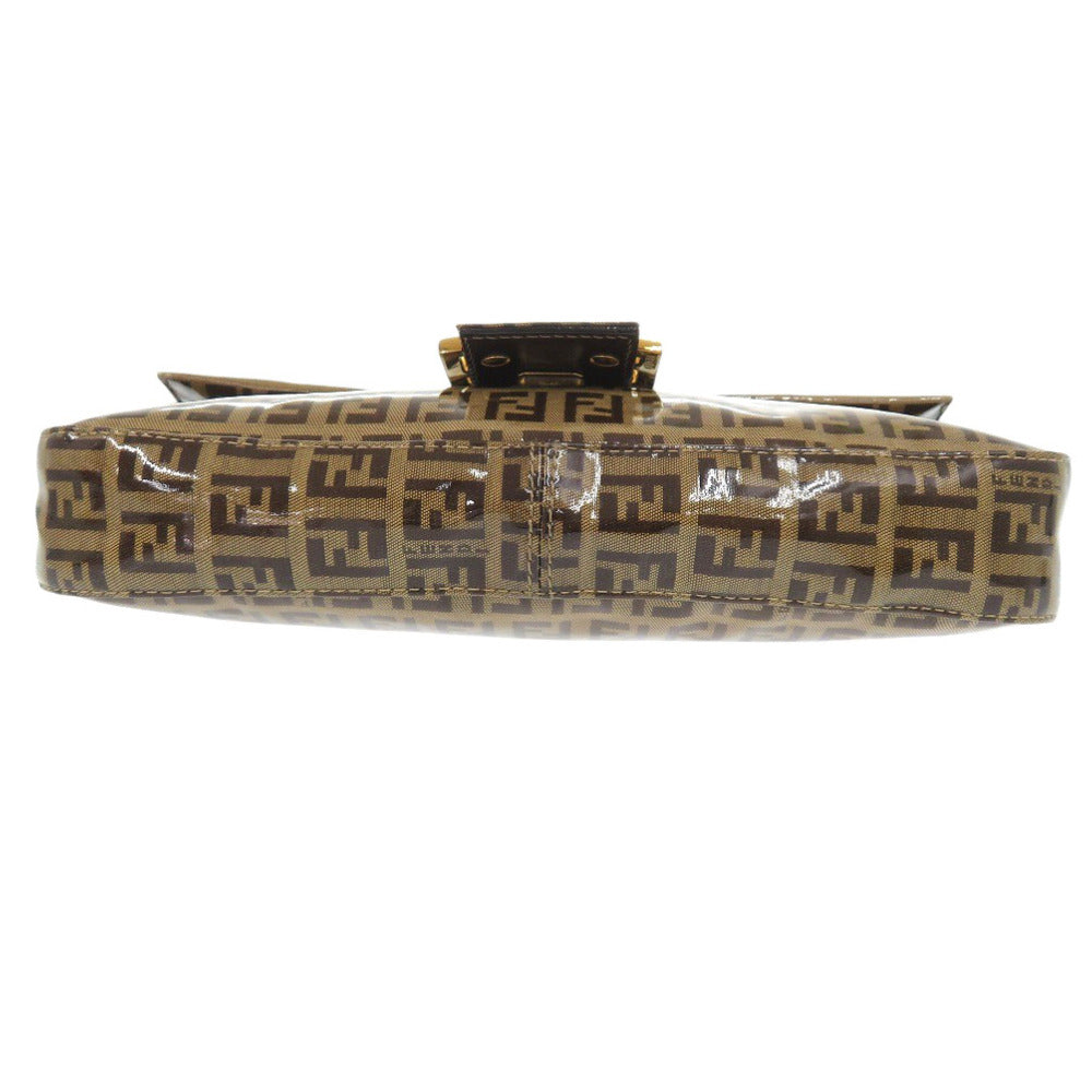 FENDI Handbag 2408264 Coated canvas Brown Zucchino Mamma Bucket