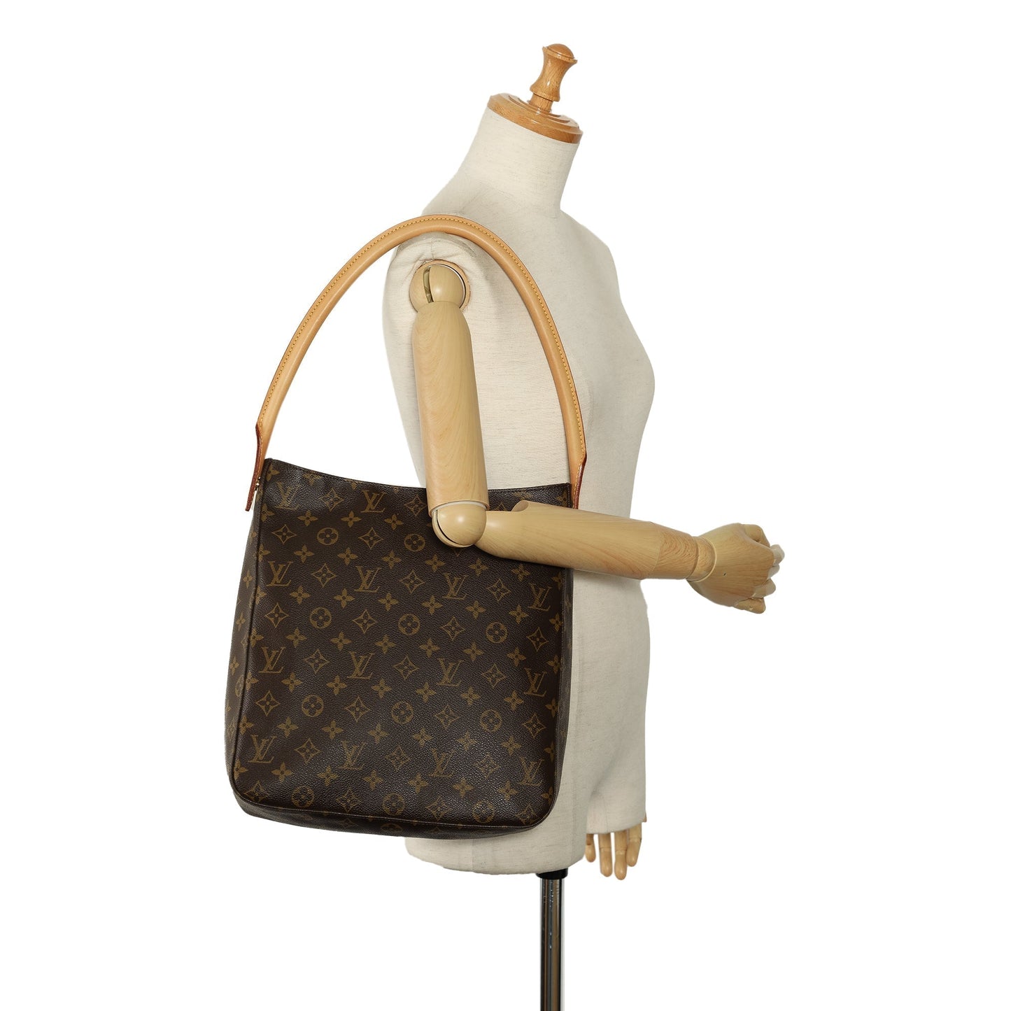 Brown Louis Vuitton Monogram Looping GM Shoulder Bag