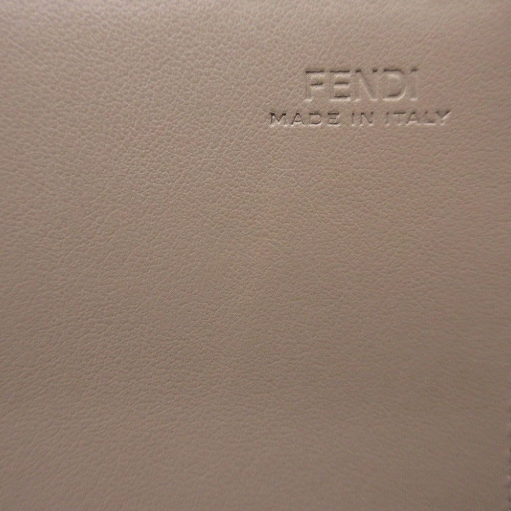 FENDI Long Wallet Purse 8M0251 leather pink Two fold By the way Women Used
