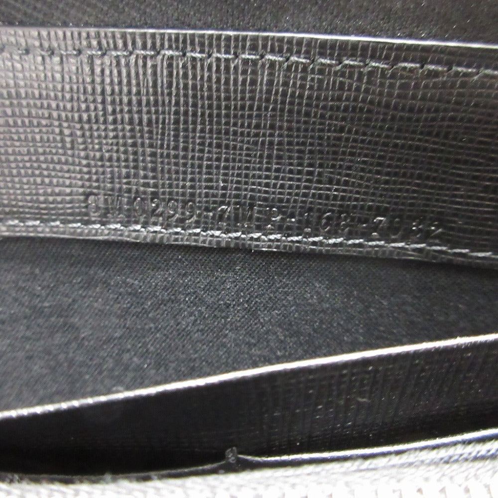 FENDI Long Wallet Purse 8M0299 leather black Karito