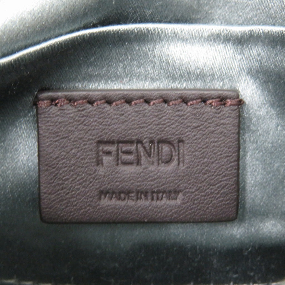 FENDI Shoulder Bag 7AS136 leather blue Nano baguette