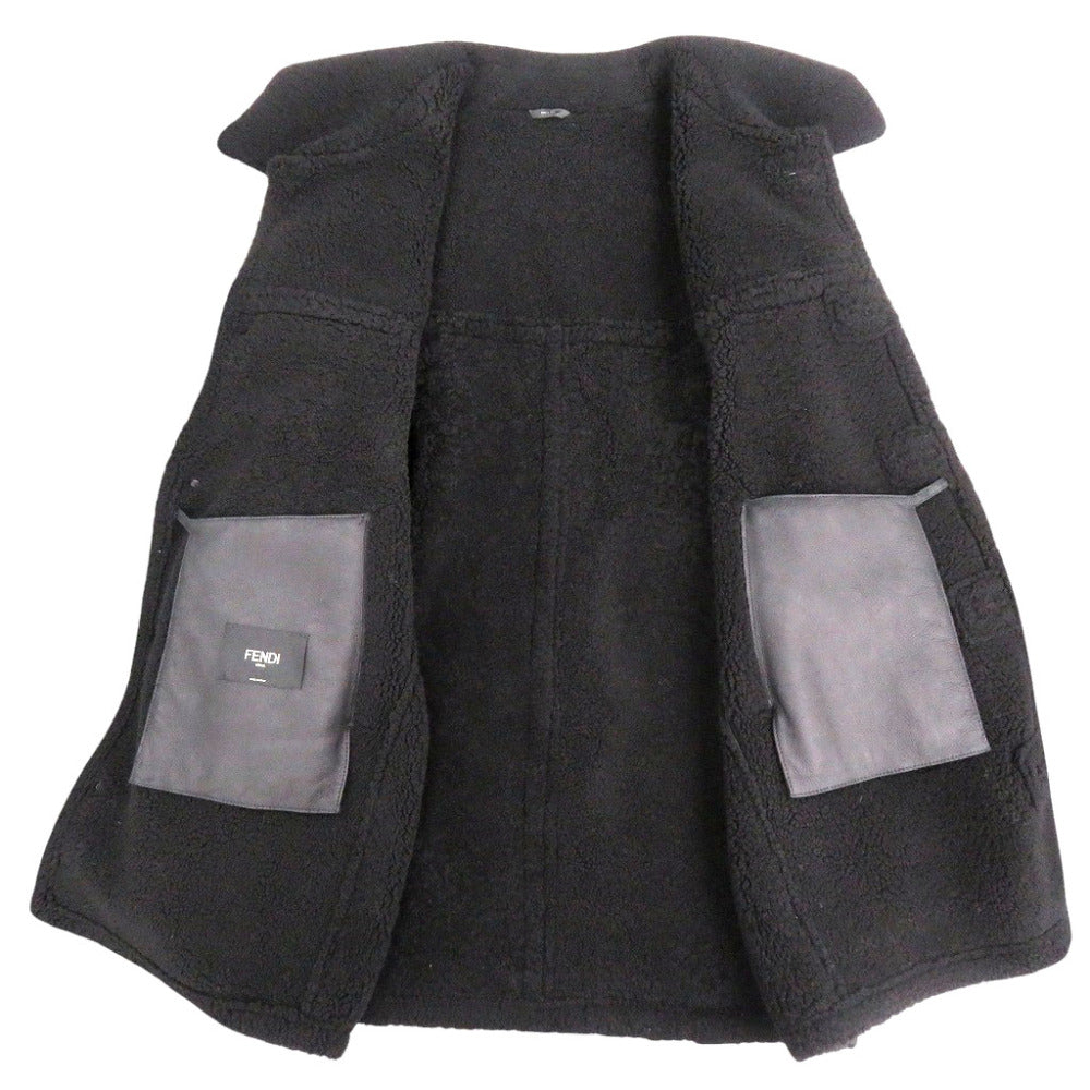 FENDI Other outerwear 13CPC-23 Mouton black 54