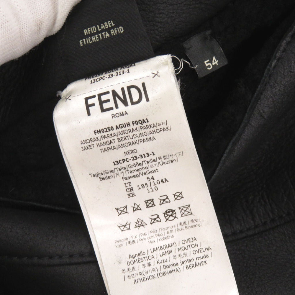FENDI Other outerwear 13CPC-23 Mouton black 54