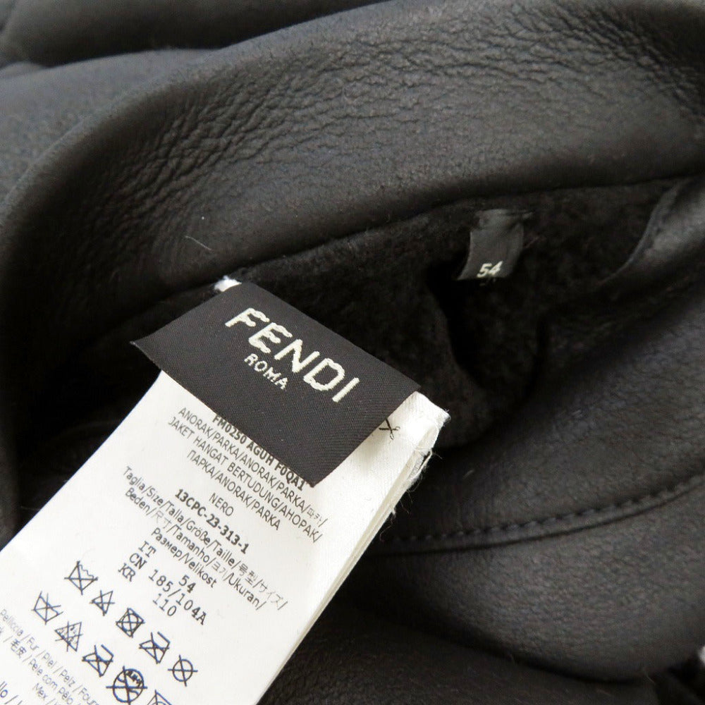 FENDI Other outerwear 13CPC-23 Mouton black 54