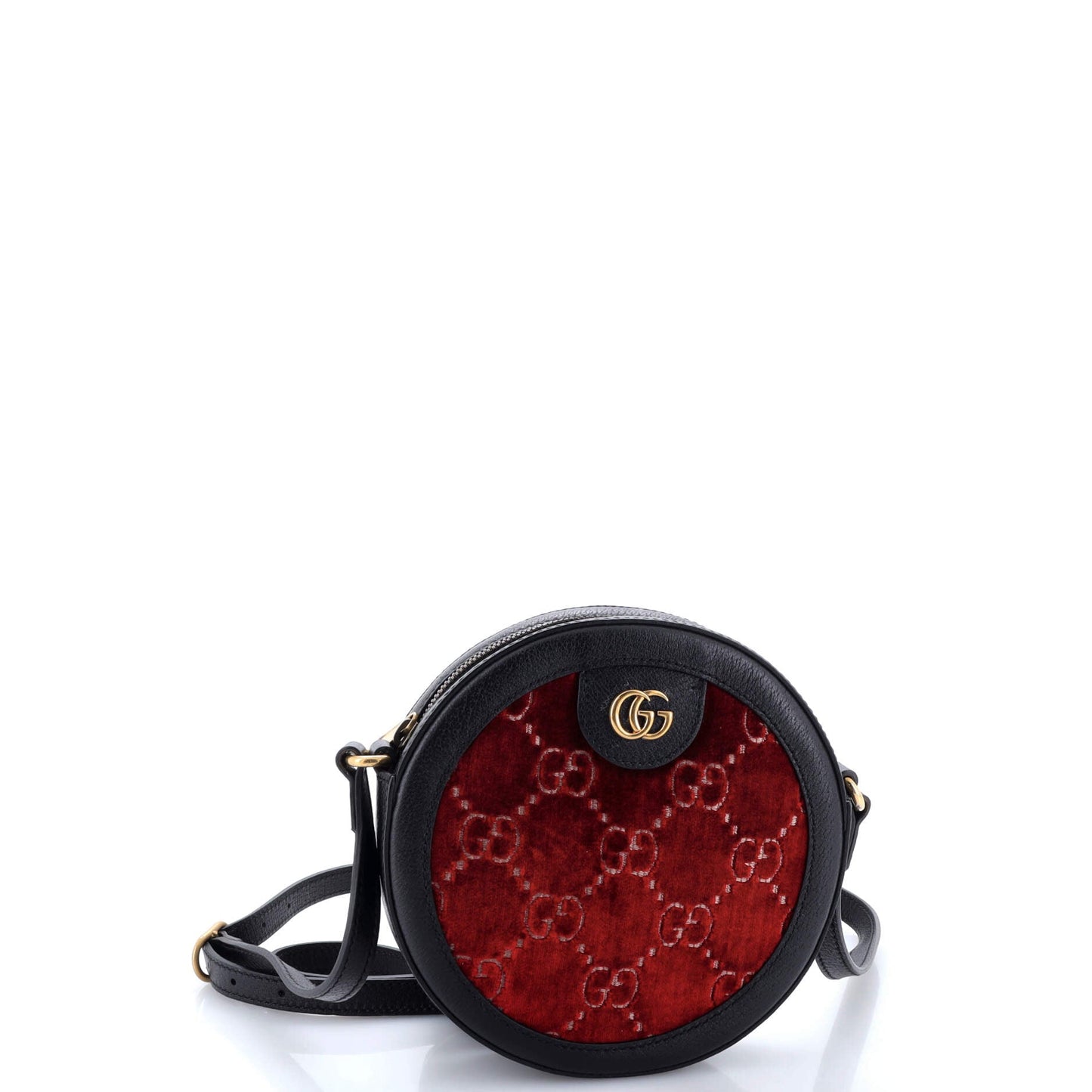 Ophidia Round Shoulder Bag GG Velvet Mini