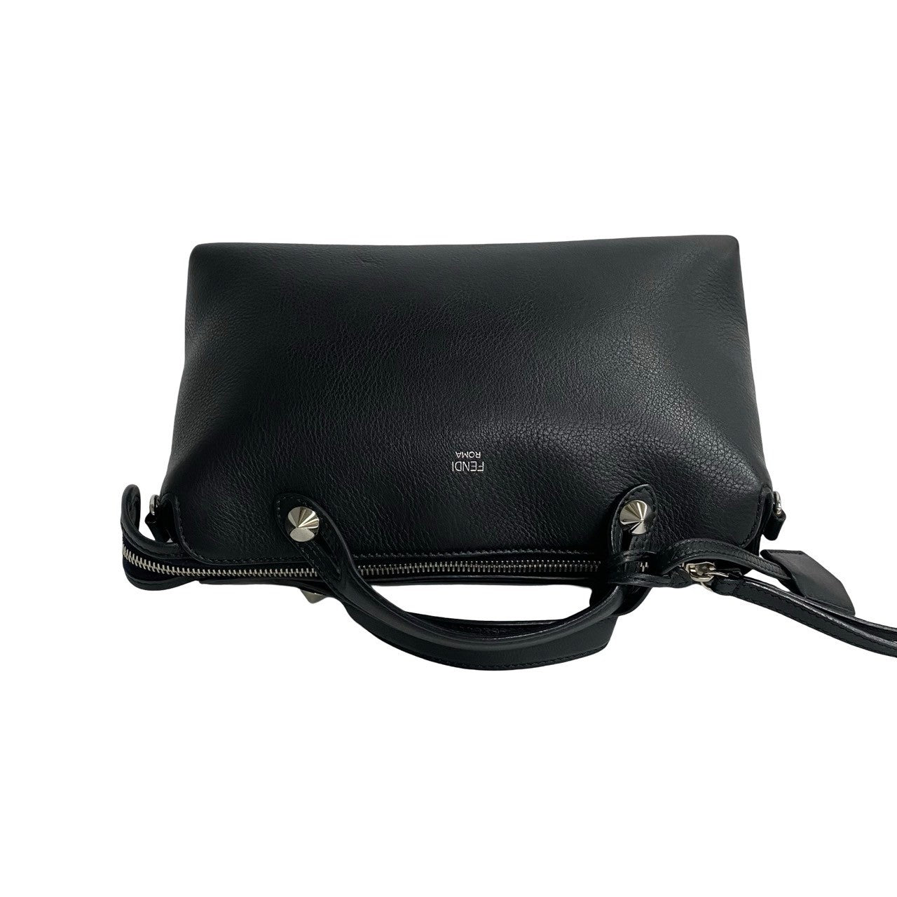 FENDI Shoulder Bag leather black By the way