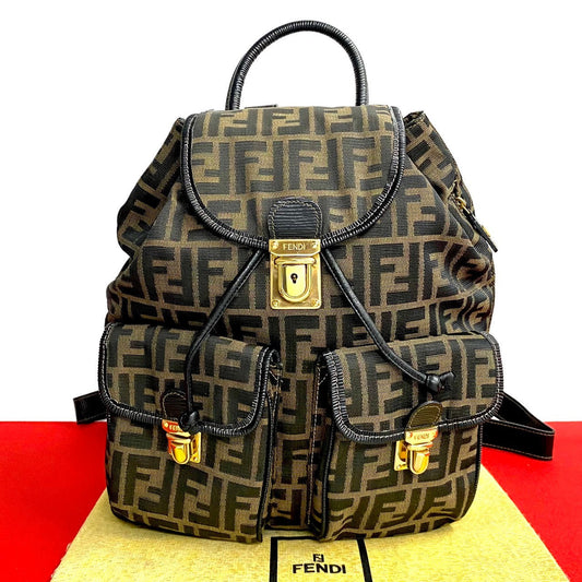 FENDI Backpack leather black