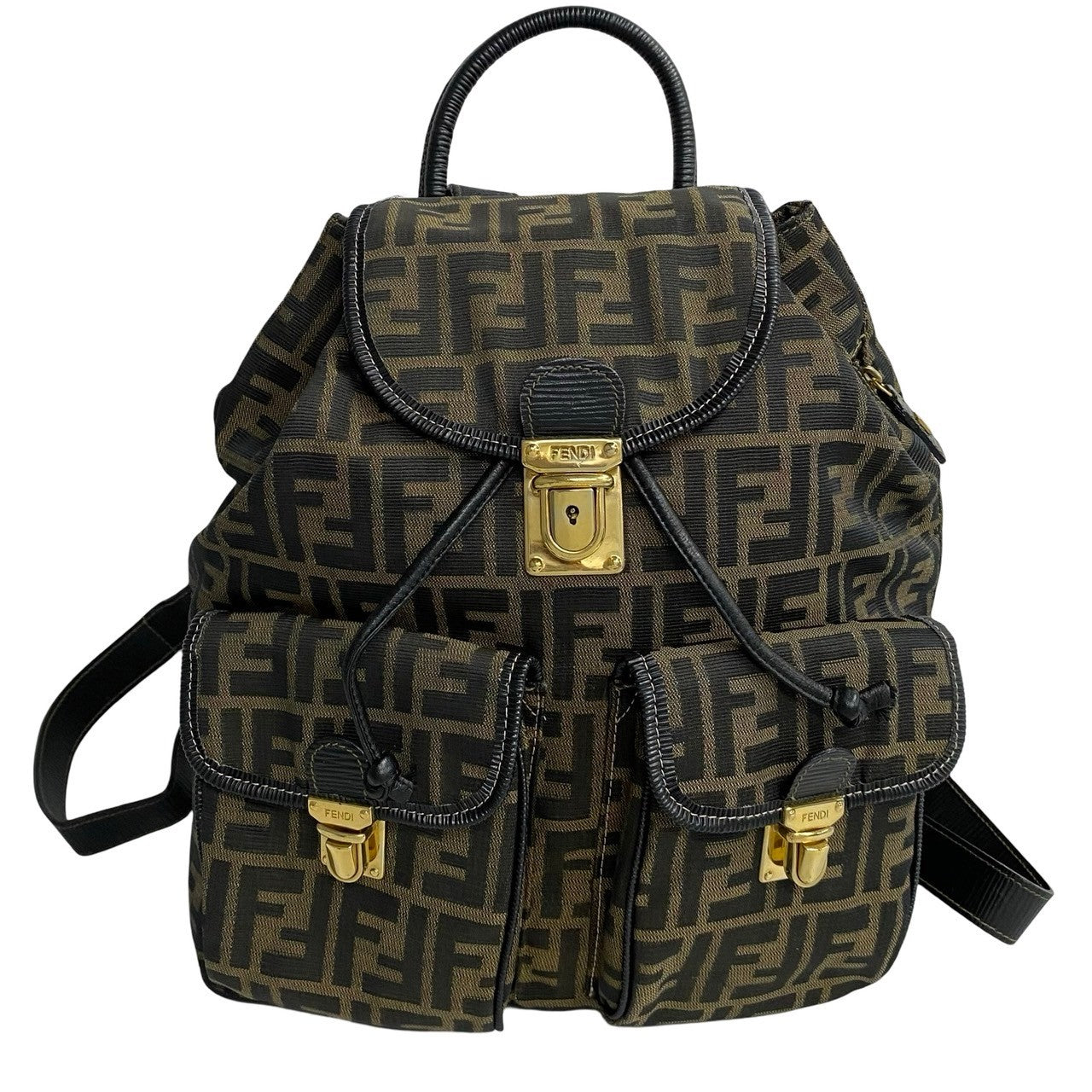 FENDI Backpack leather black