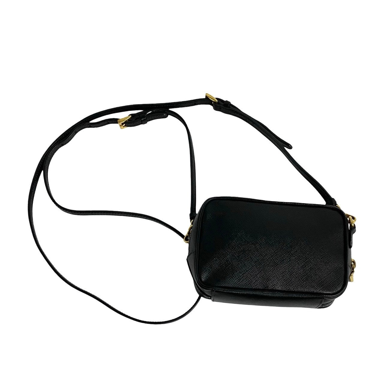 PRADA Shoulder Bag leather black