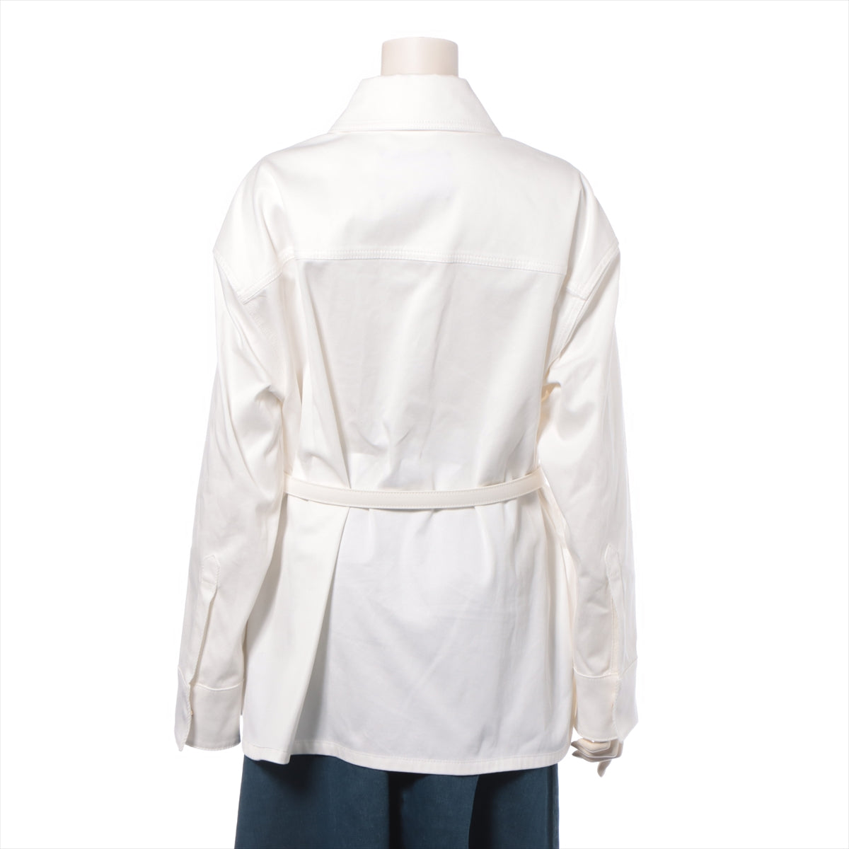 Fendi 22 Years Cotton x Polyurethane Denim Jacket 40  White