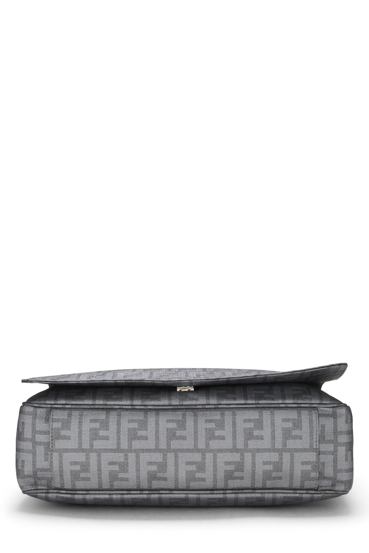 Fendi,  Grey Zucca Coated Canvas Messenger Large, Grey