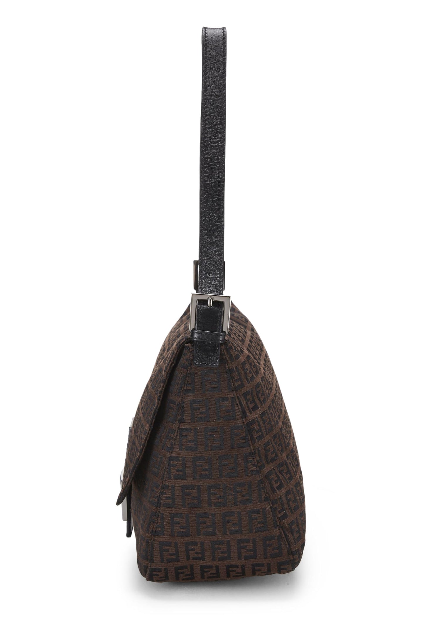 Fendi,  Brown Zucchino Canvas Mama, Black