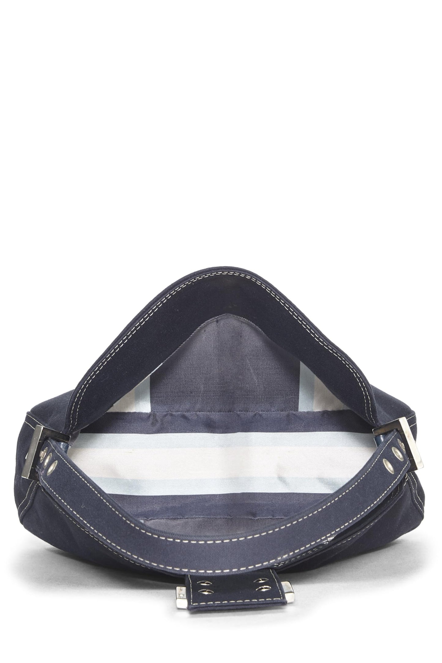 Fendi,  Navy Canvas Shoulder Bag Small, Navy