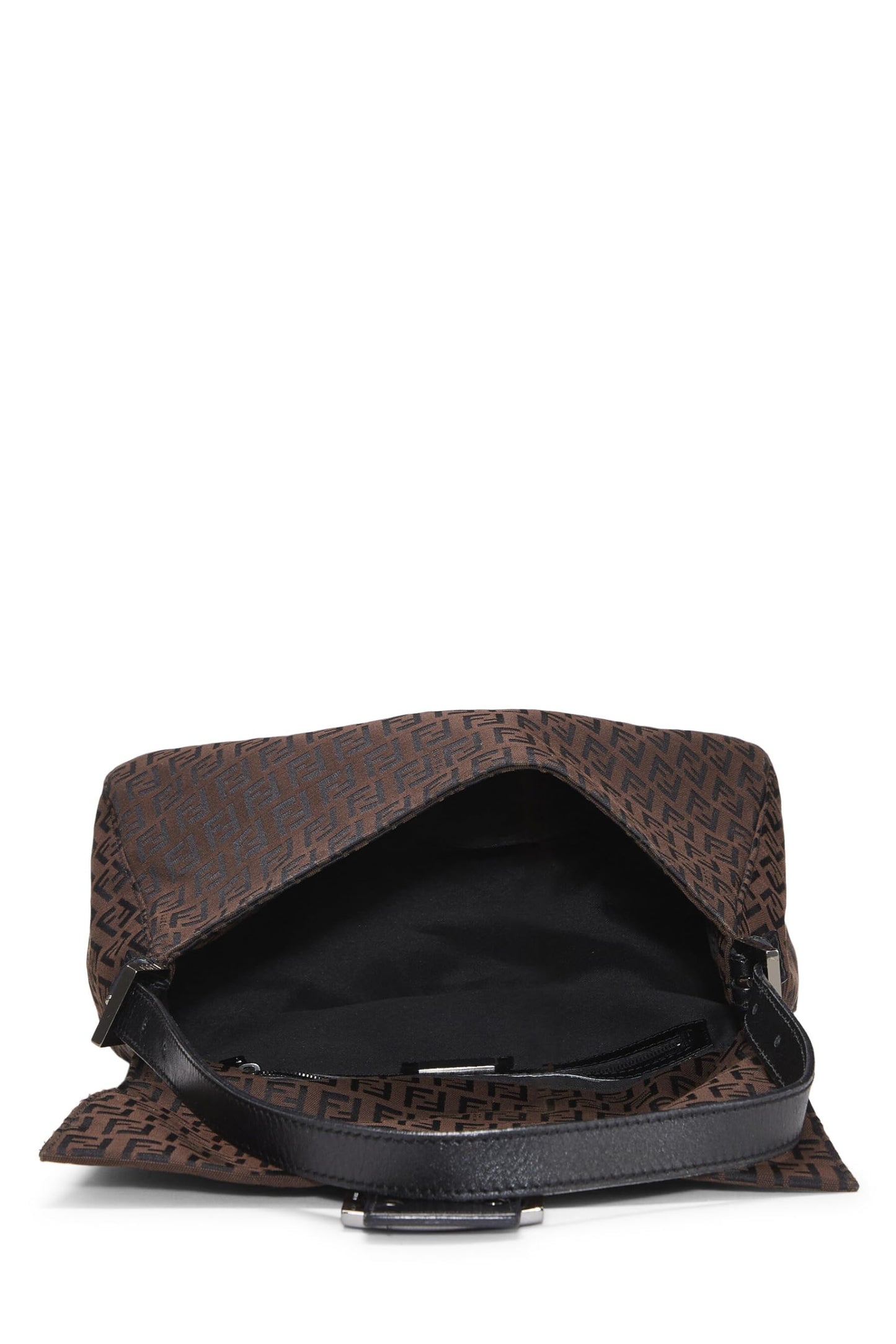 Fendi,  Brown Zucchino Canvas Mama, Black