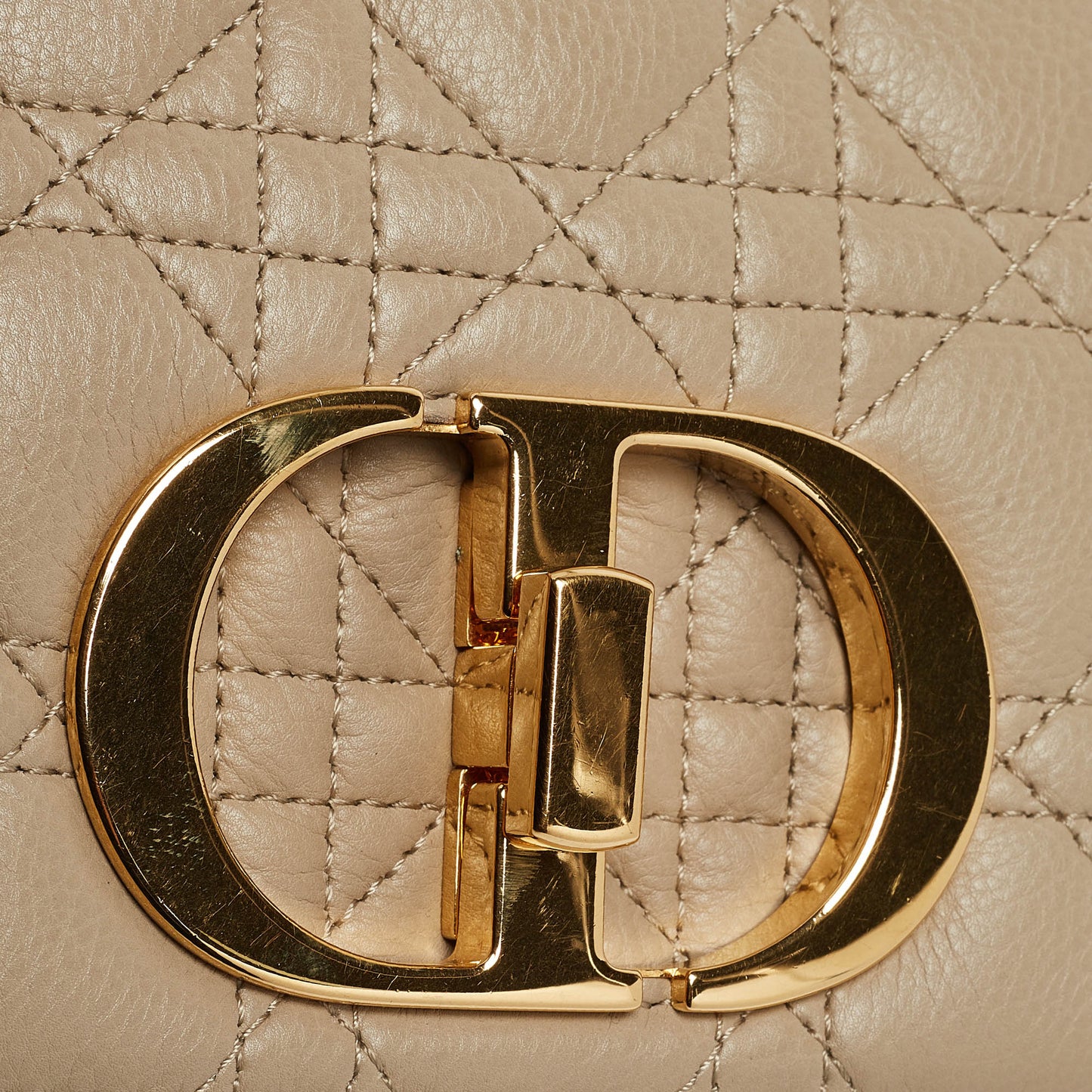 Dior Light  Cannage Leather Small Caro Shoulder Bag