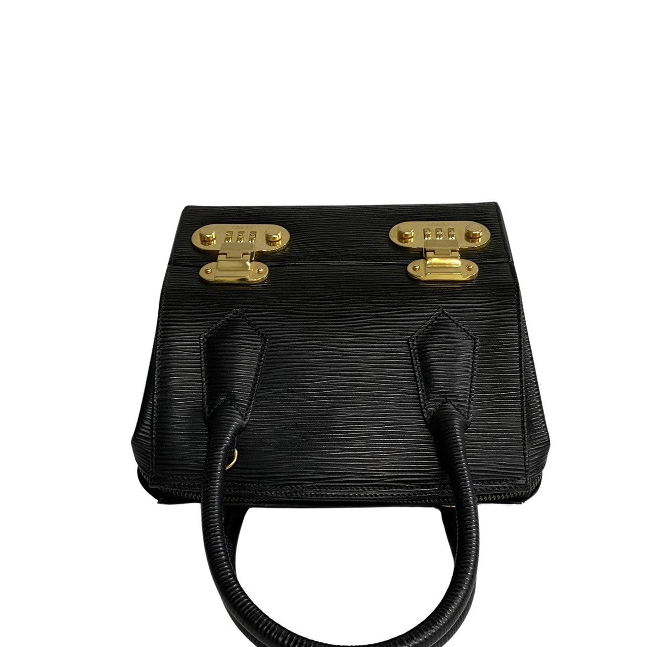 FENDI Shoulder Bag Epi Leather black