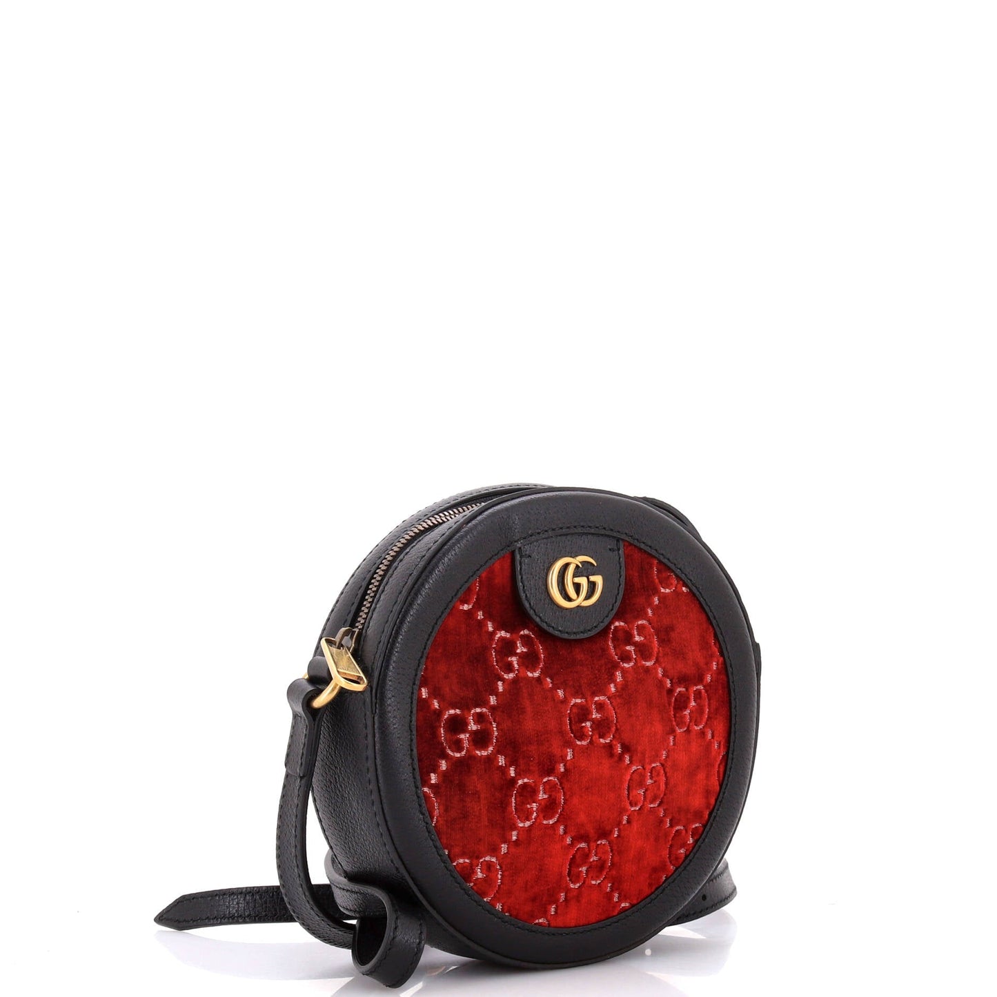 Ophidia Round Shoulder Bag GG Velvet Mini