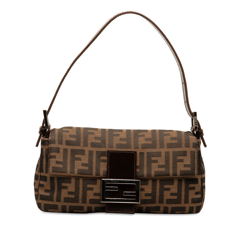 FY ZUCKA MANMABACKET HANDBACK 26242 Brown canvas leather ladies FENDI