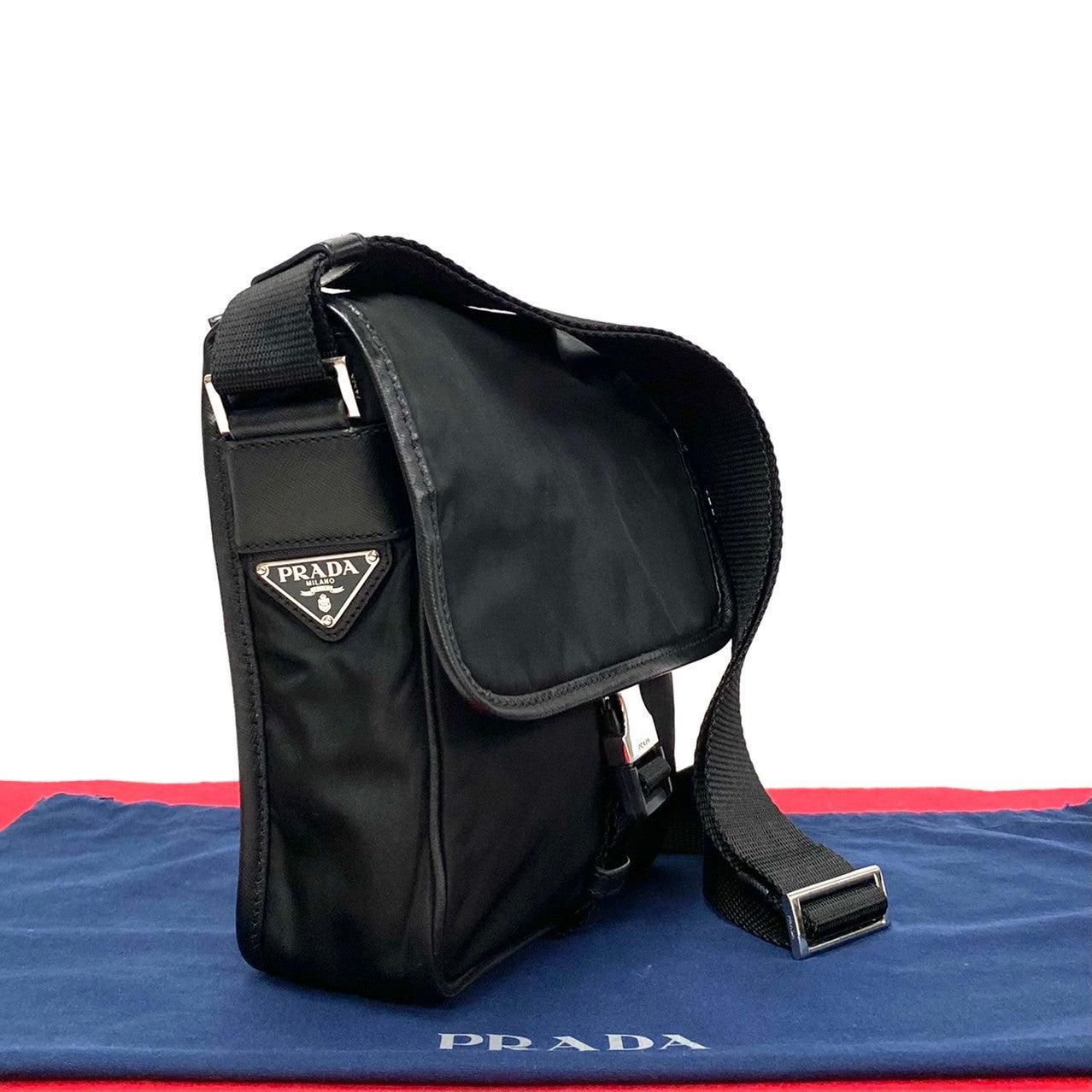 PRADA Shoulder Bag Nylon black