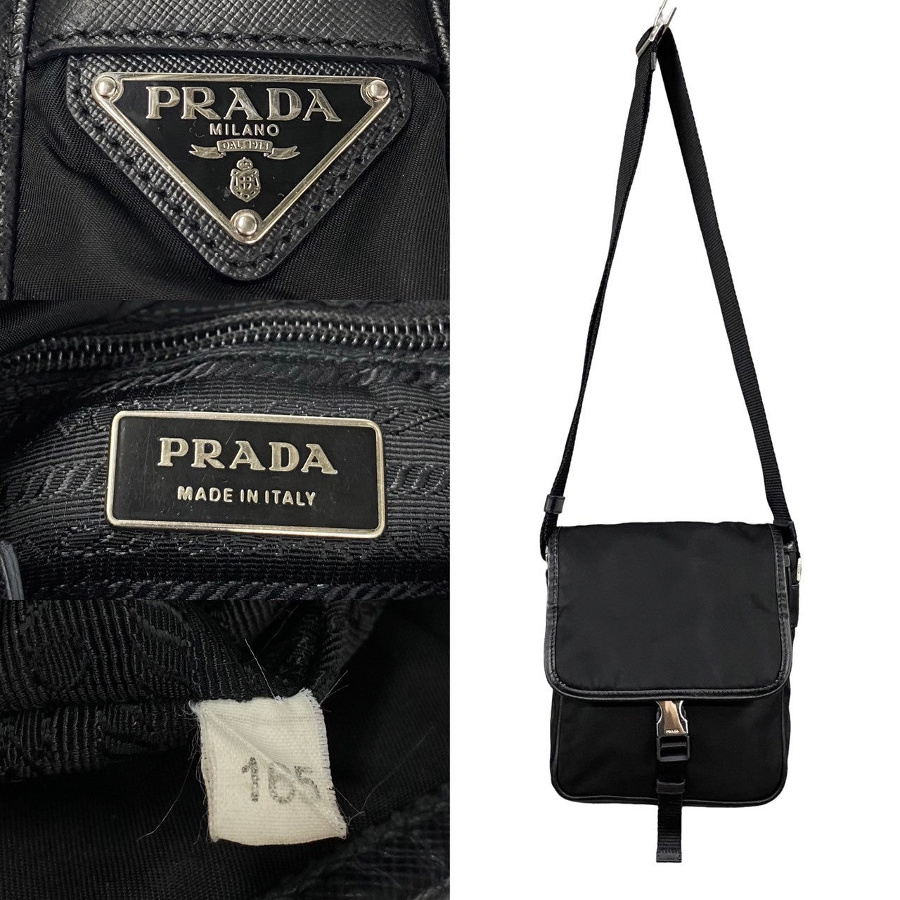 PRADA Shoulder Bag Nylon black