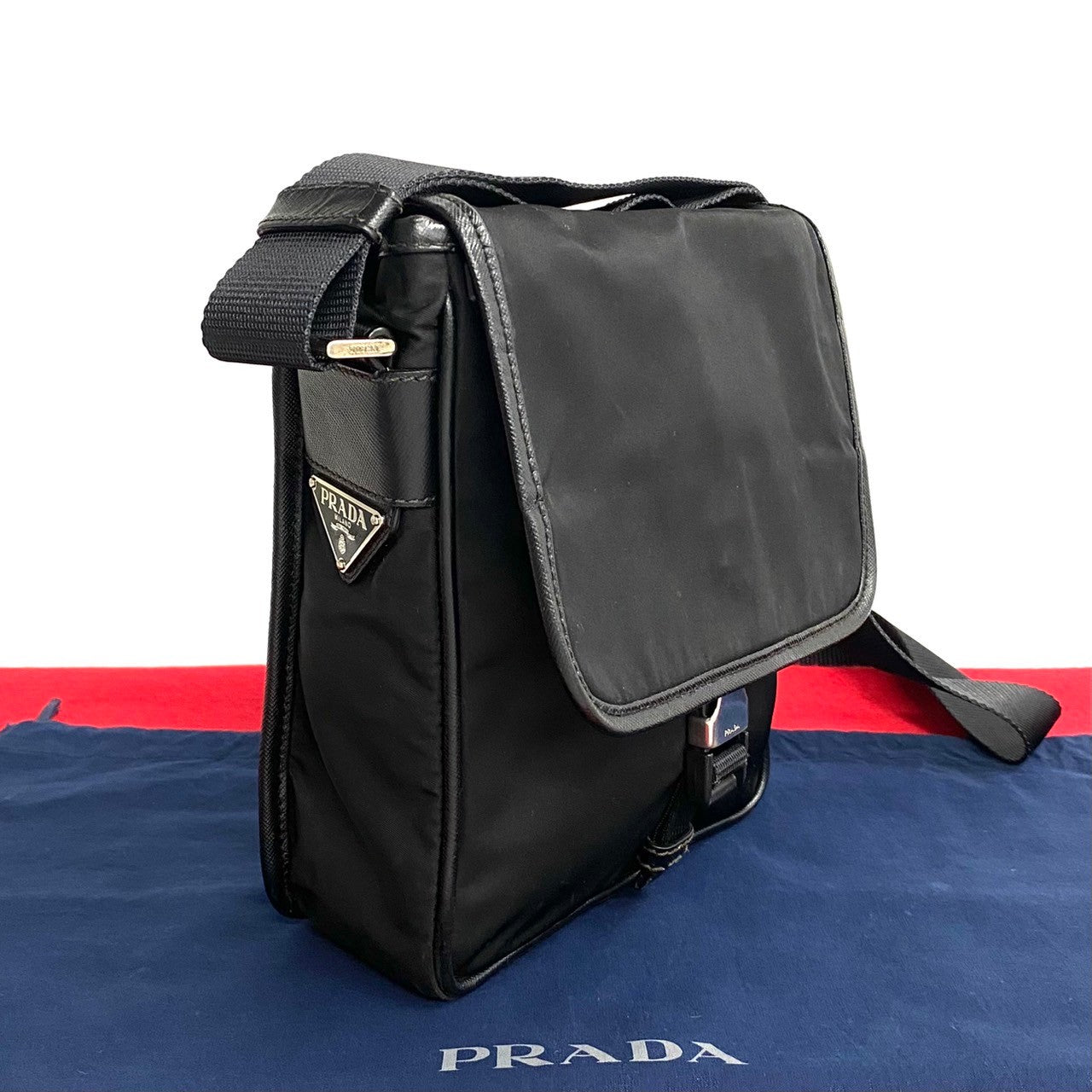 PRADA Shoulder Bag Nylon black